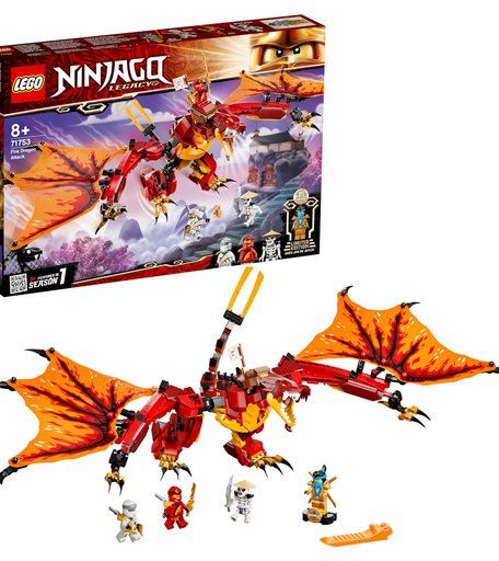 Конструктор LEGO Ninjago 71753 Атака огненного дракона