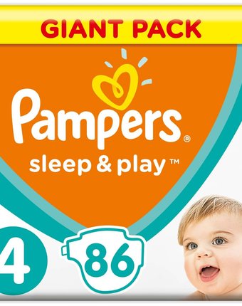 Подгузники Pampers Sleep&Play (9-14 кг) шт.