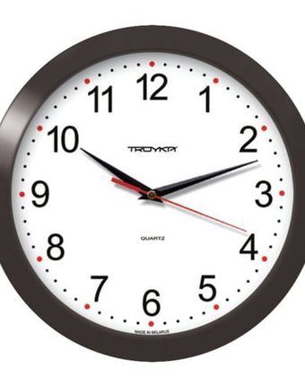 Миниатюра фотографии Часы troyka настенные круглые 11100112