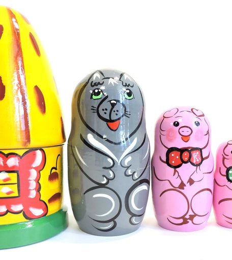 Матрешка Taowa Сказка Три поросенка