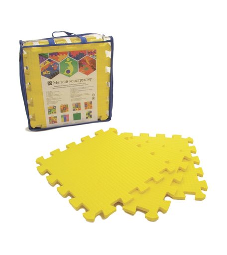 Коврик-пазл EVALINE Универсальный желтый