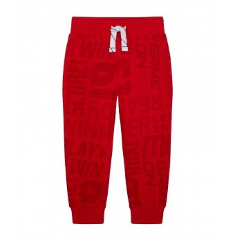 Миниатюра фотографии Спортивные брюки "надписи", красный