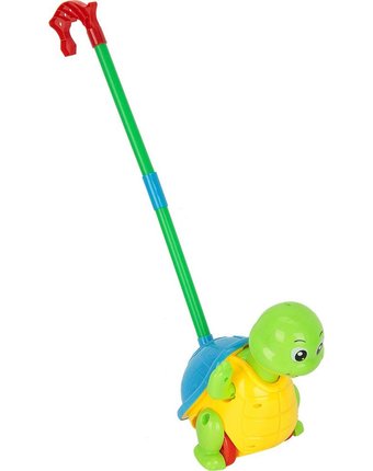 Миниатюра фотографии Каталка игруша черепаха, длина ручки: 38