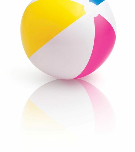 Мяч Intex с цветными сегментами, d-5х61