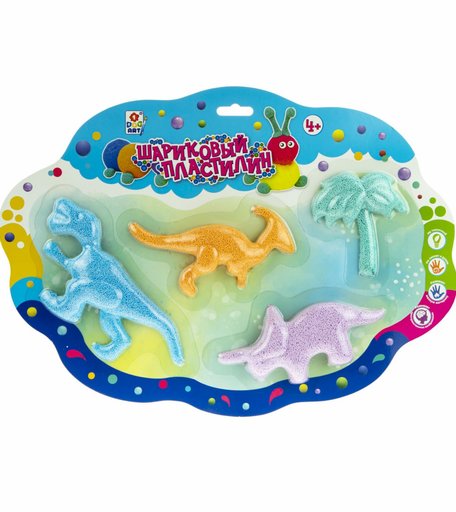 Шариковый пластилин Шариковый Пластилин Динозавры