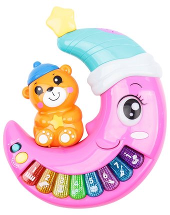 Миниатюра фотографии Развивающая игрушка игруша музыкальное пианино (розовое)