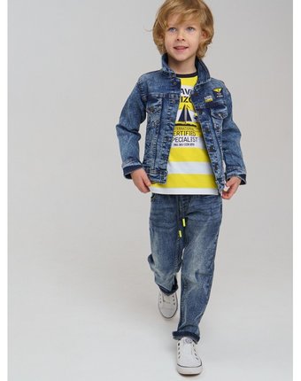 Миниатюра фотографии Playtoday брюки джинсовые для мальчика 12112516