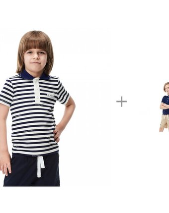Миниатюра фотографии Lucky child футболка 79-40 и шорты 79-134 для мальчика полоска круиз