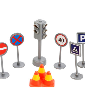Игровой набор Технопарк Светофор и дорожные знаки