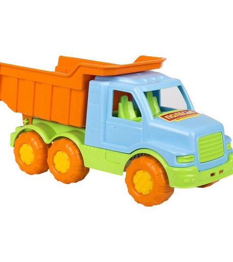 Машинка Полесье Максик (голубая кабина-оранжевый кузов)