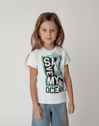 Футболка Save My Ocean для девочки Gulliver