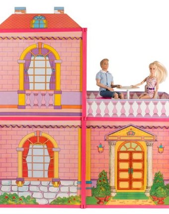 Карапуз Дом для кукол с мебелью 29 см