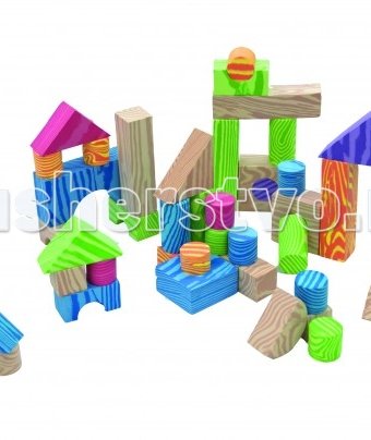 Миниатюра фотографии Развивающая игрушка little нero набор мягких строительных кубиков