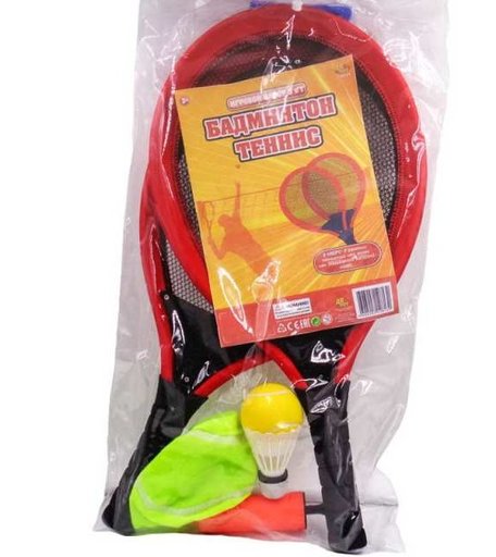 ABtoys Спортивная игра Бадминтон и теннис 2 в 1 (6 предметов)