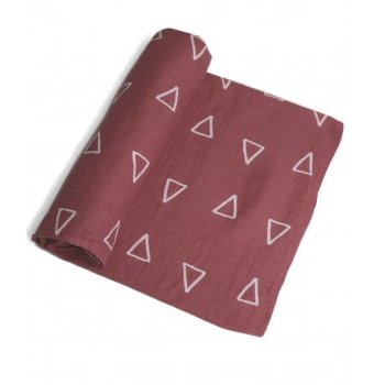 Пеленка Adam Stork, Triangles, бордовый