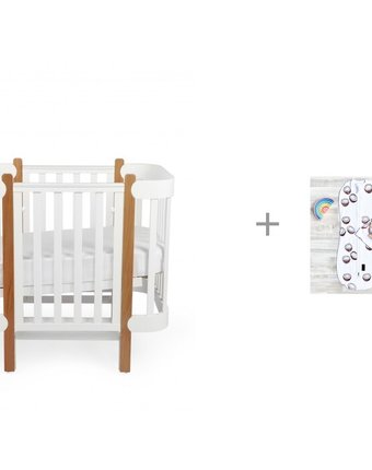 Миниатюра фотографии Пеленка mjolk кокон и шапочка кокосы и кроватка-трансформер happy baby mommy lux