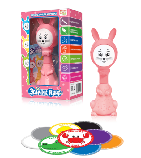Интерактивная игрушка BertToys Зайчик Няня Plus 19.5 см
