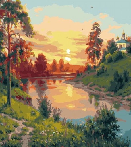Paintboy Картина по номерам Русский пейзаж