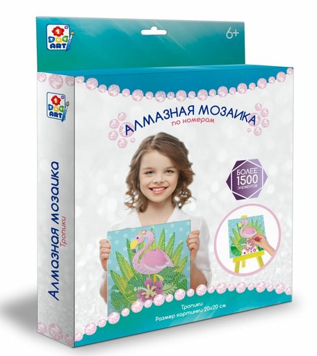 Набор для творчества 1Toy Art Тропики Алмазная мозаика