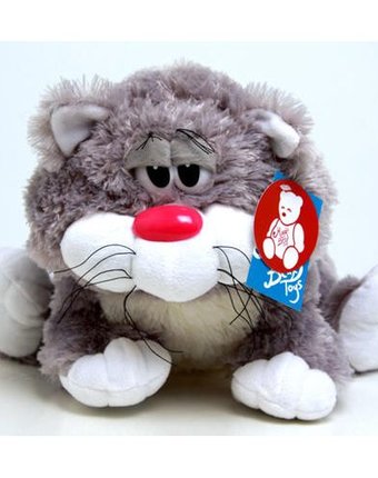 Мягкая игрушка Magic Bear Toys Кот толстяк 41 см цвет: серый