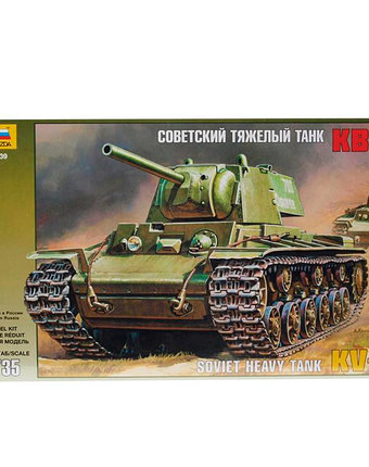 Миниатюра фотографии Сборная модель звезда тяжелый советский танк кв-1