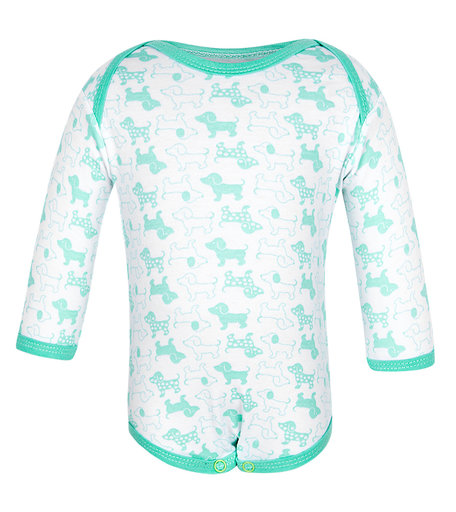 Боди Чудесные одежки Салатовые собачки