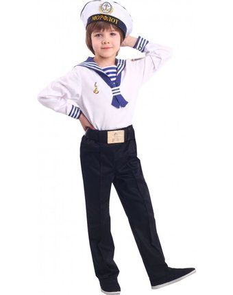 Миниатюра фотографии Пуговка карнавальный костюм моряк патриоты