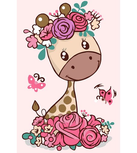 Набор для раскрашивания по номерам ФРЕЯ Жирафа Глафира