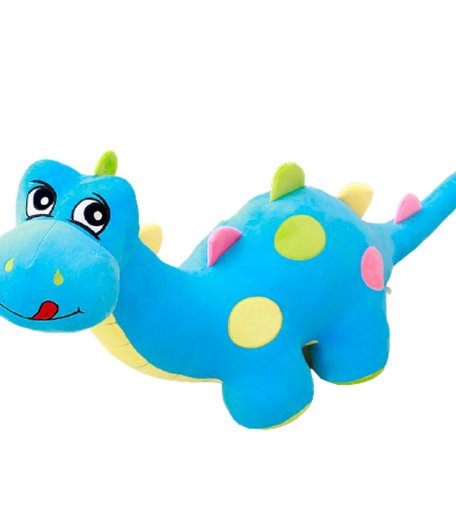 Мягкая игрушка Super01 Динозавр Динозавр 20 см цвет: голубой