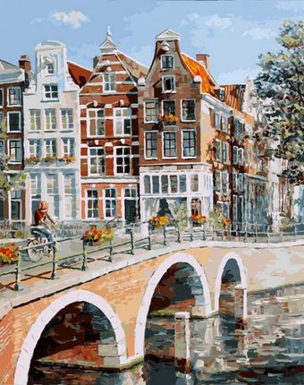 Белоснежка Картина по номерам Императорский канал в Амстердаме 117-AB
