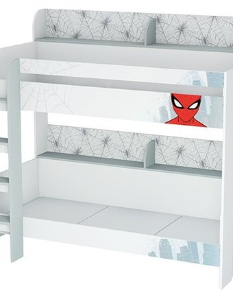 Миниатюра фотографии Подростковая кровать polini kids двухъярусная marvel 5005 человек паук