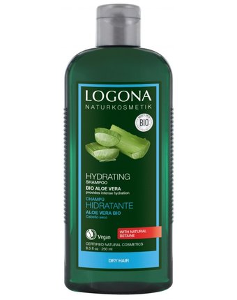 Миниатюра фотографии Logona шампунь для увлажнения волос  с био-алоэ вера 250 мл