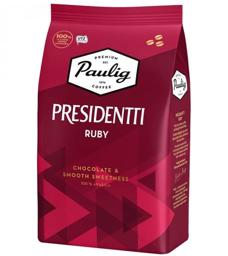 Paulig Кофе в зернах Presidentti Ruby 1 кг