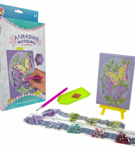 Набор для творчества 1Toy Art Бабочки Алмазная мозаика