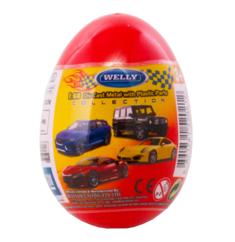 Яйцо-сюрприз "Машины" Welly 1:60