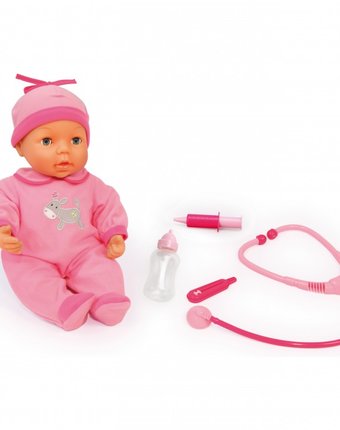 Миниатюра фотографии Bayer кукла-пупс малыш у доктора 38 см