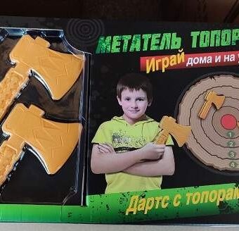 Миниатюра фотографии 1 toy набор метательных топоров и мишень