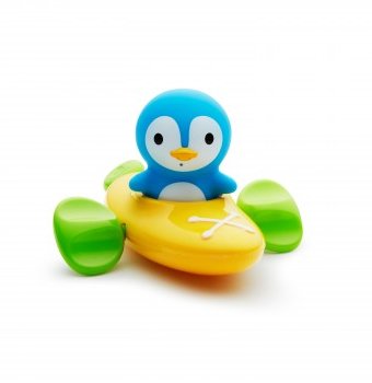 Миниатюра фотографии Игрушка для ванны munchkin "пингвин в лодке", желтый