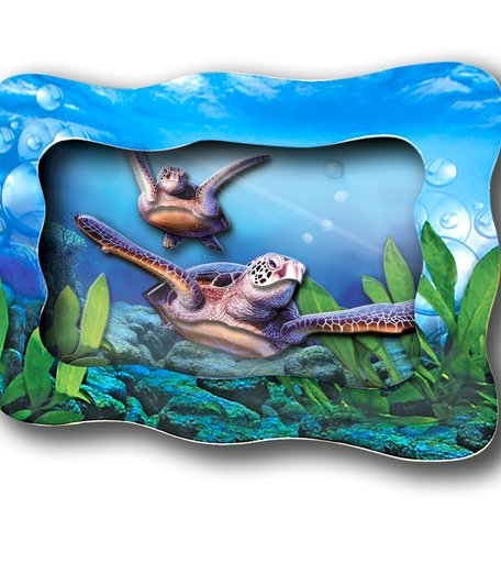 Хобби и Творчество VIZZLE Объемная картина Морские черепашки