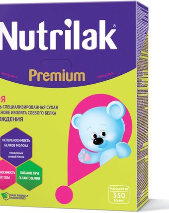 Миниатюра фотографии Молочная смесь nutrilak premium соя 0-6 месяцев, 350 г