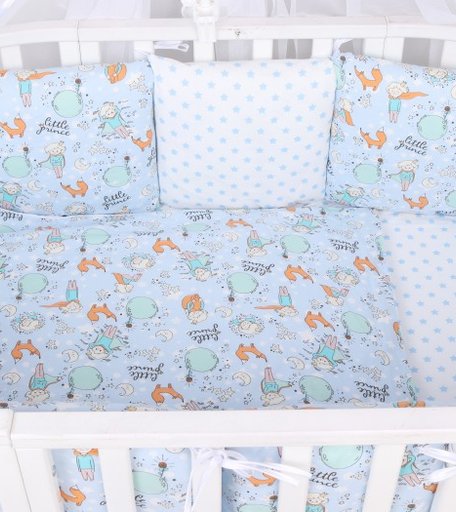 Комплект в кроватку AmaroBaby Маленький принц (15 предметов)