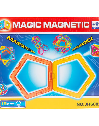 Миниатюра фотографии Магнитный конструктор игруша , 12 дет.