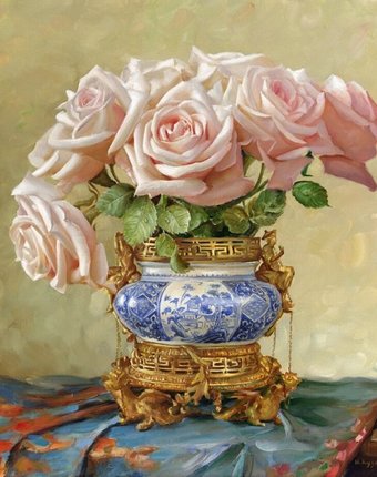 Миниатюра фотографии Molly картина мозаикой бузин восточные розы 40х50 см