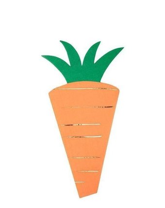 MeriMeri Салфетки Морковь 127х127 мм