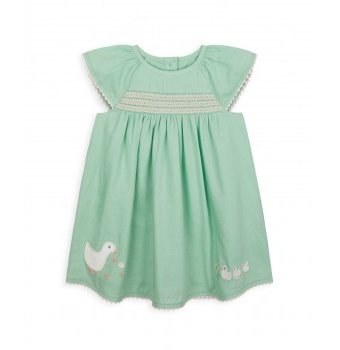 Платье "Мама-уточка и утята", зеленый