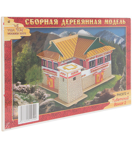 Деревянный конструктор Wooden Toys Тибетский домик 2
