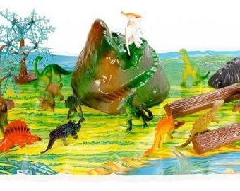 Миниатюра фотографии Wing crown набор фигурок динозавры с игровой средой