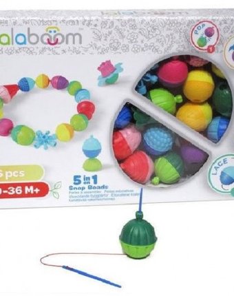 Миниатюра фотографии Развивающая игрушка lalaboom набор (36 предметов)