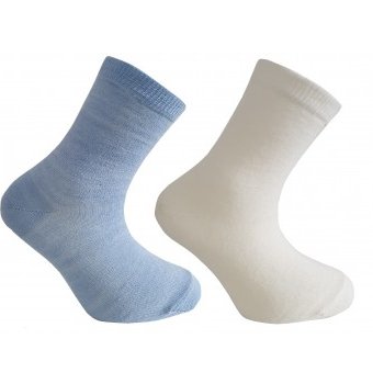 Носки шерстяные Janus, 2 пары, голубой, белый