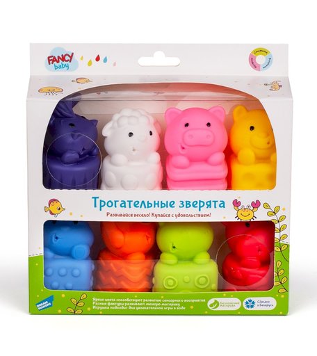 Развивающие игрушки Fancy Baby Трогательные зверята, разноцветный